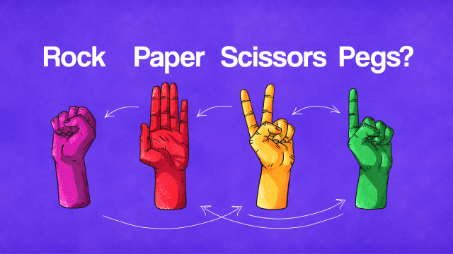 Rock, Paper, Scissors, Pegs (May/Pentecost)