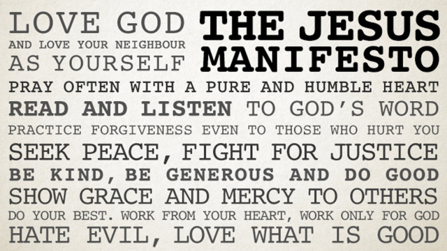 The Jesus Manifesto