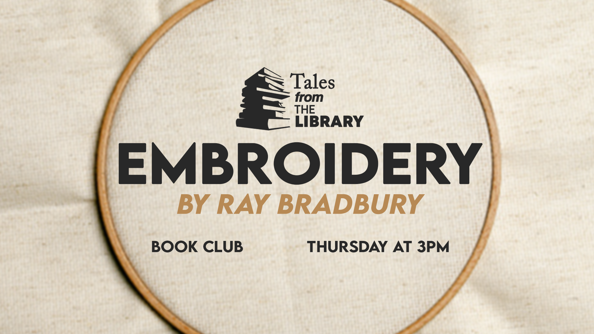 Tales From The Library - Embroidery