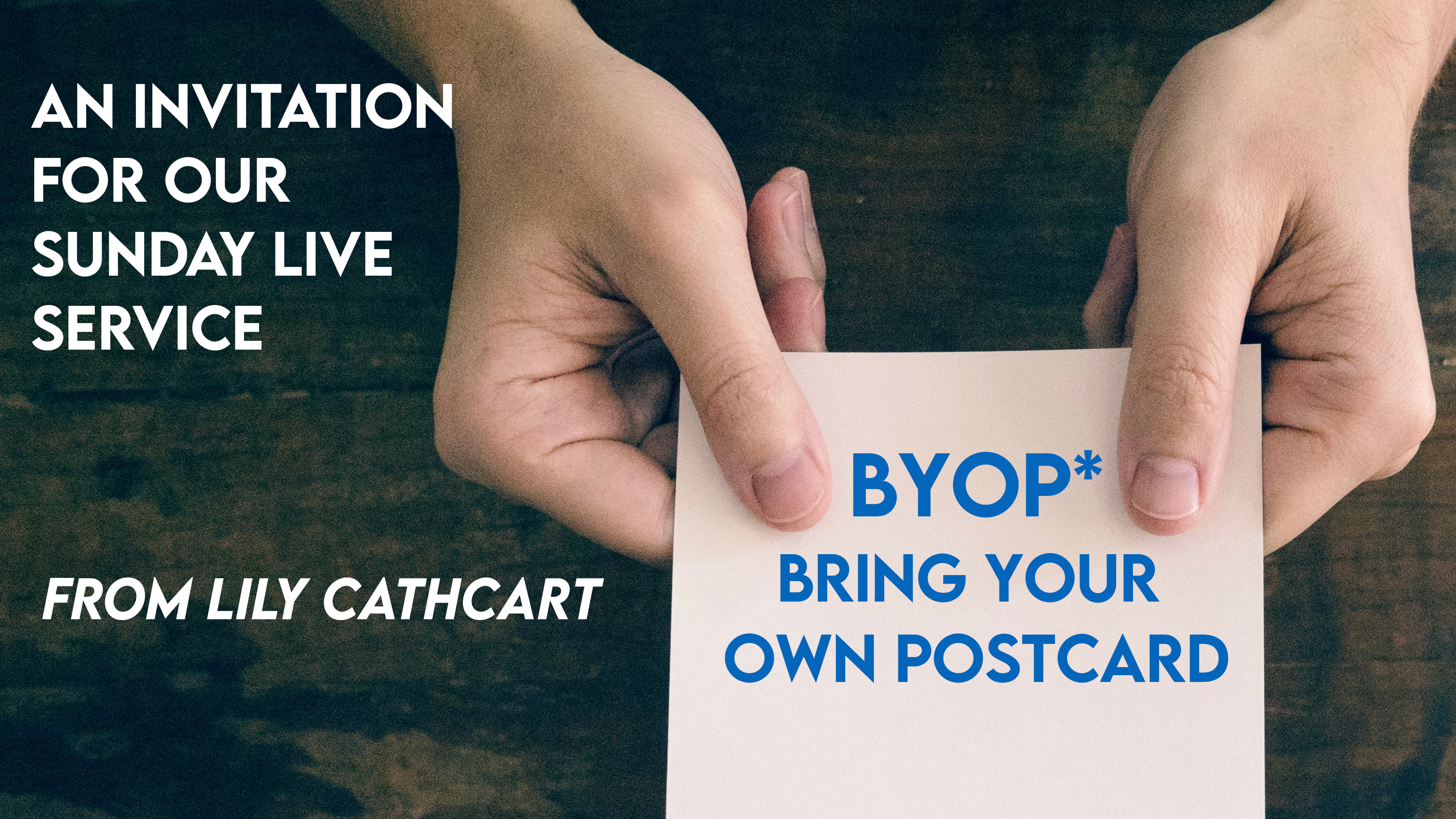 BYOP Bring your own postcard!