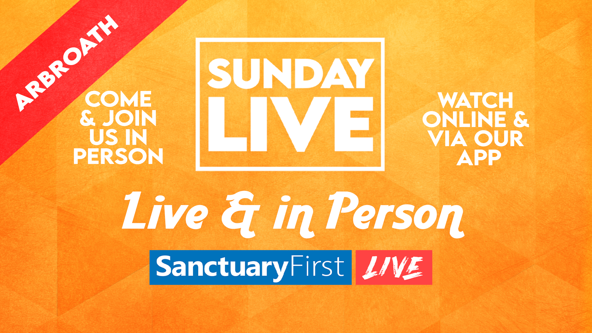 Sunday Live - Live & In Person